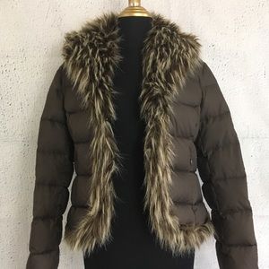 INC International Concepts Fur Trimmed Puffy Coat